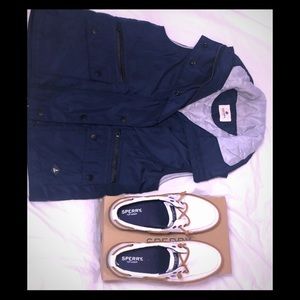 NWOT Sperry vest and NWT Sperry memory foam shoes